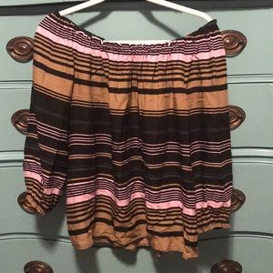 Off-the-shoulder Flowy Blouse